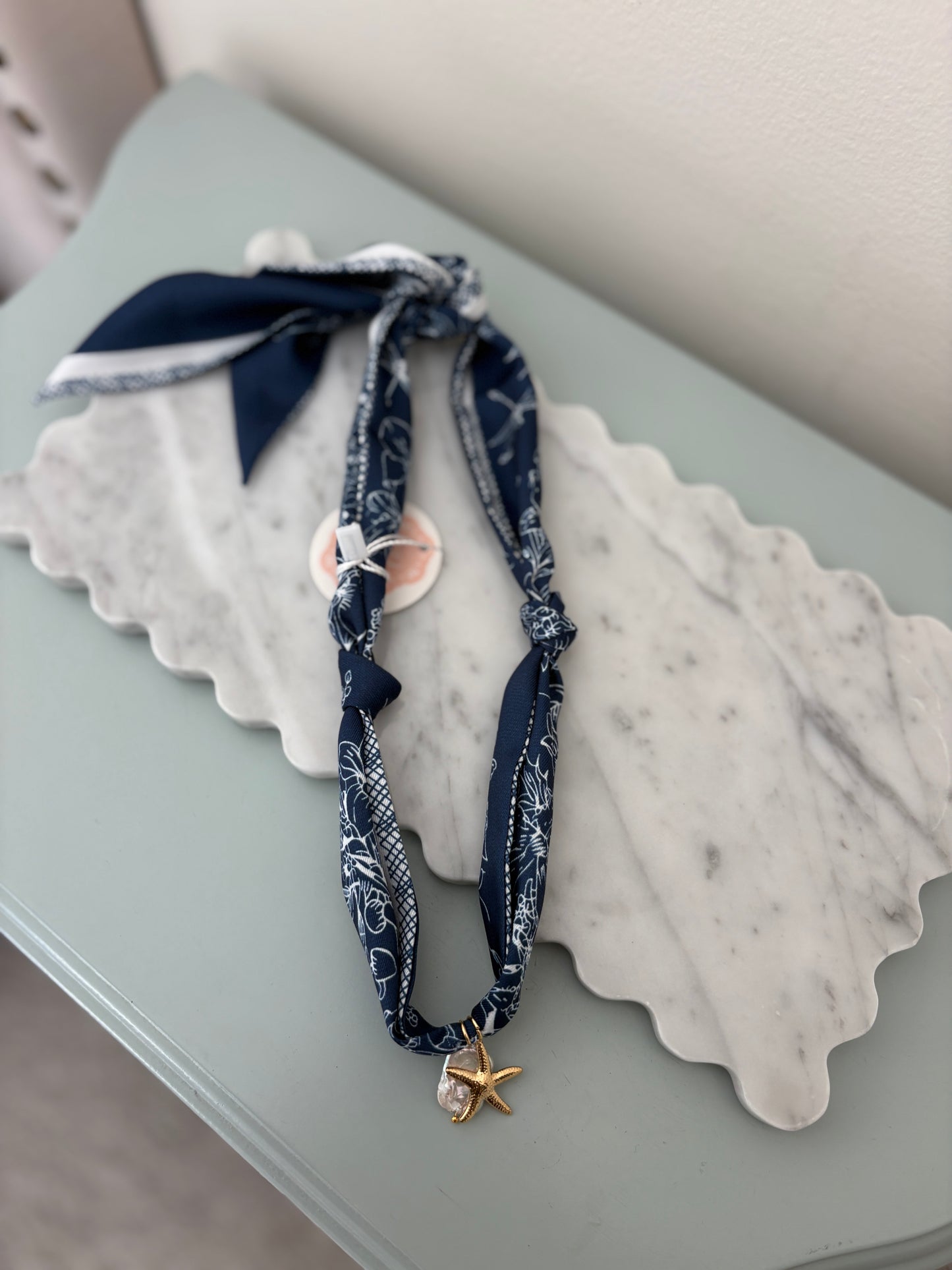 Deep Sea Scarf Necklace