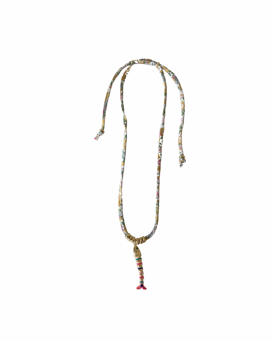 Liberty of London Cord Necklace — Multi Pink Fish