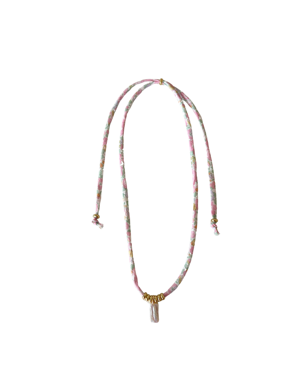 Liberty of London Cord Necklace — Pink Pearl