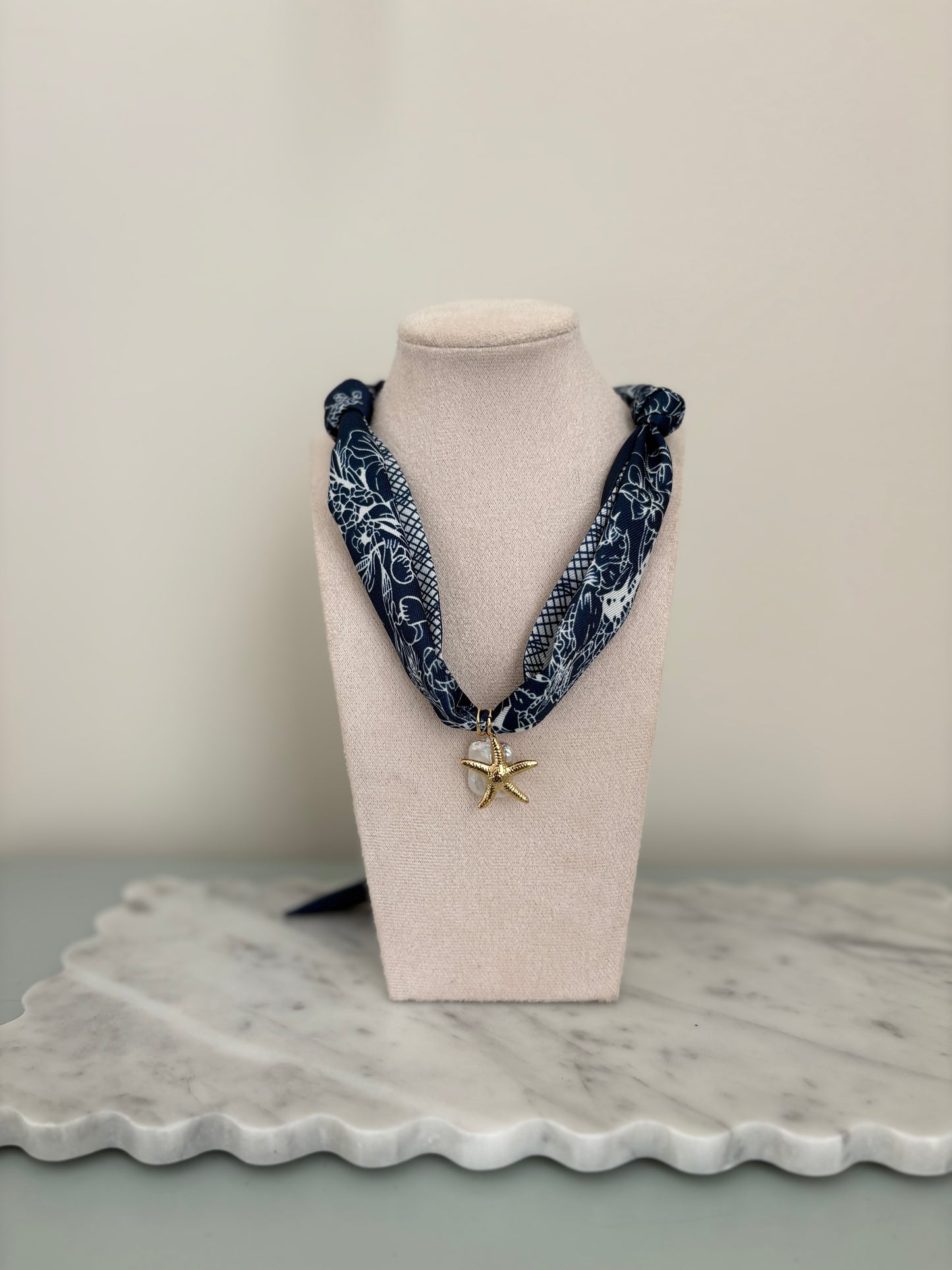 Deep Sea Scarf Necklace