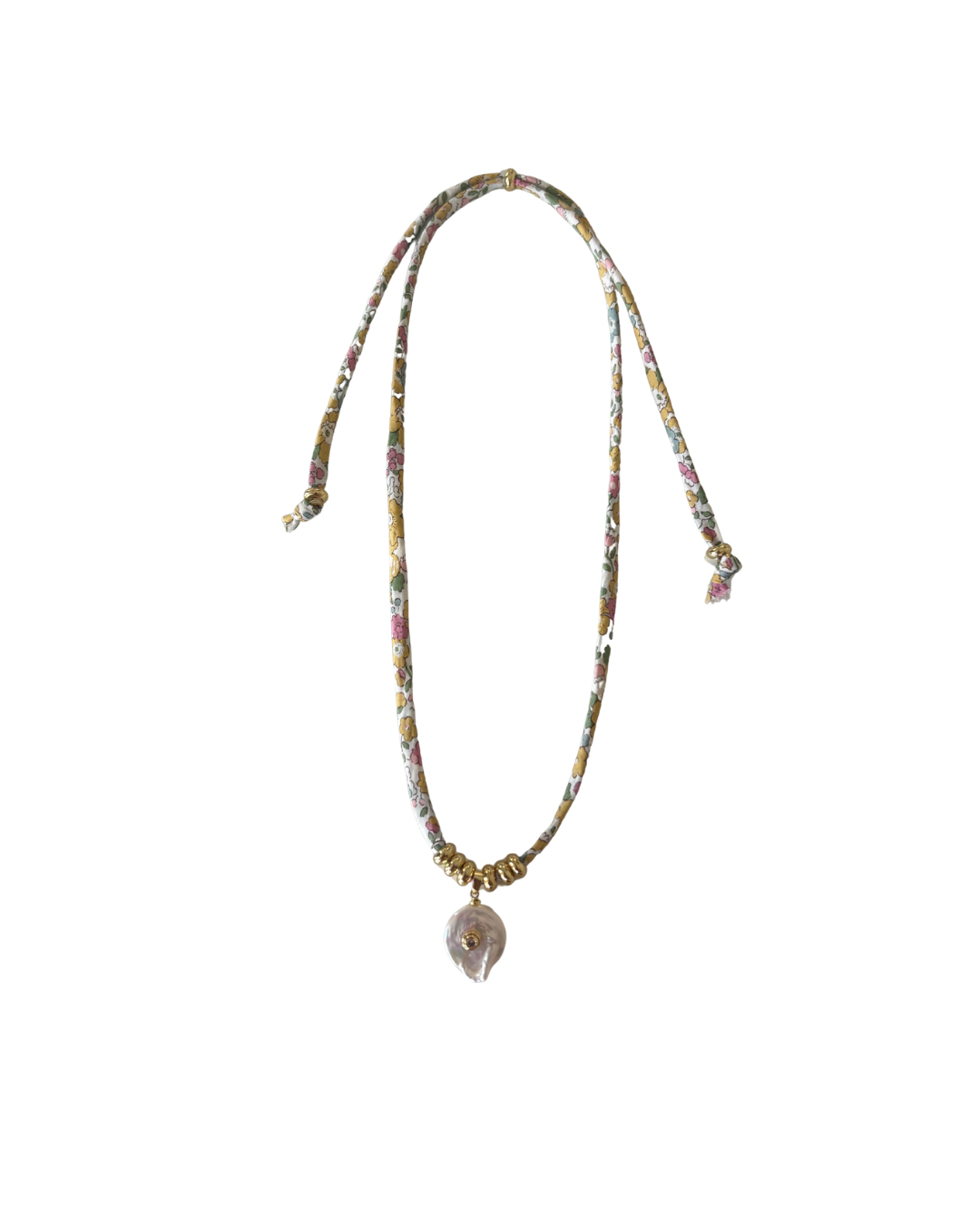 Liberty of London Cord Necklace — Multi Pearl