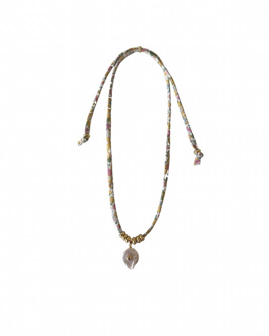 Liberty of London Cord Necklace — Multi Pearl