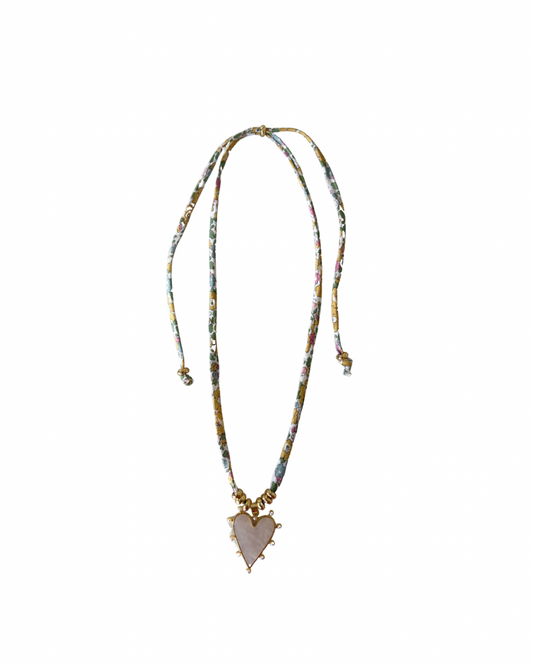 Liberty of London Cord Necklace — Multi Heart