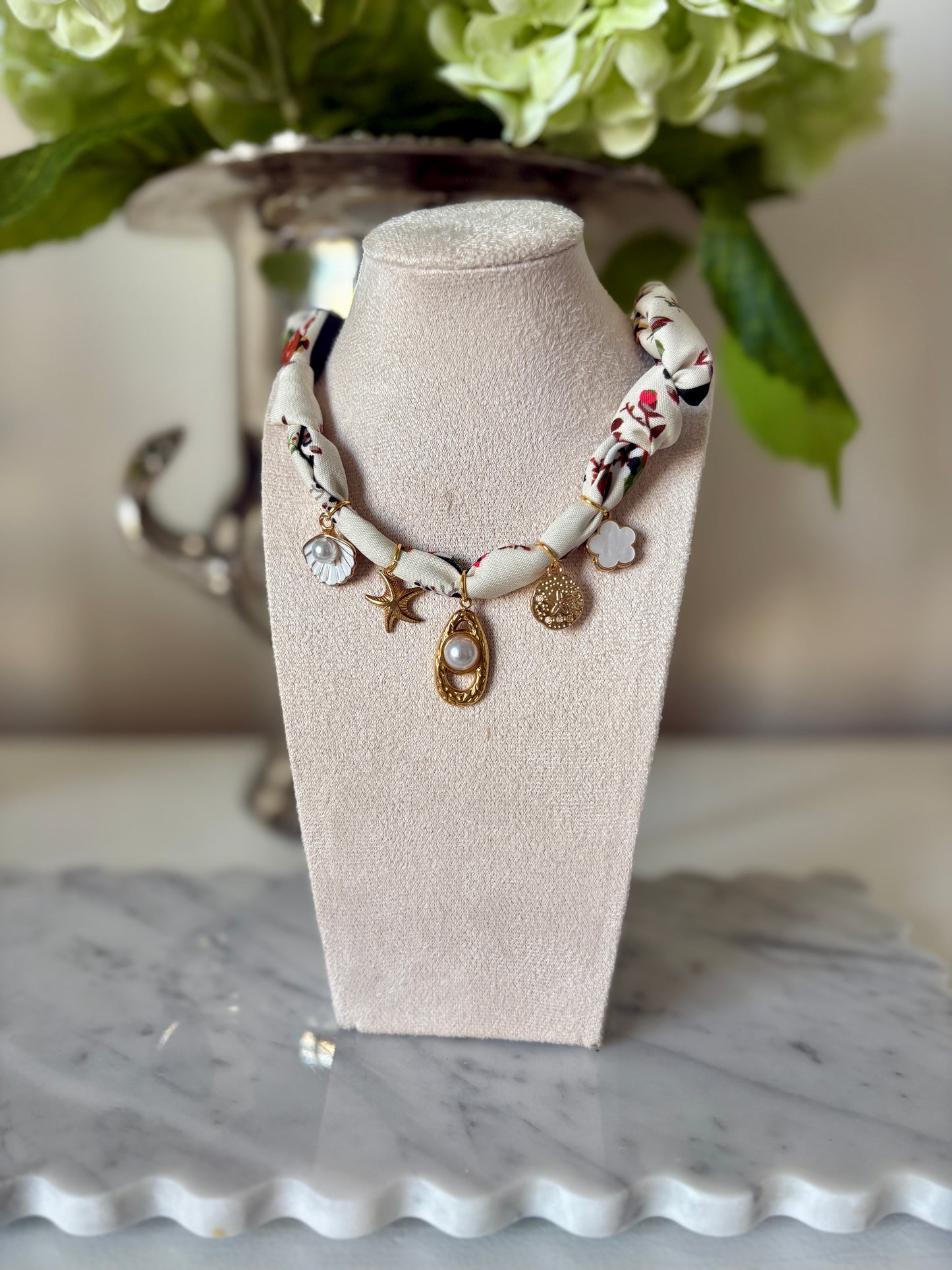 Warm Coast Scarf Necklace