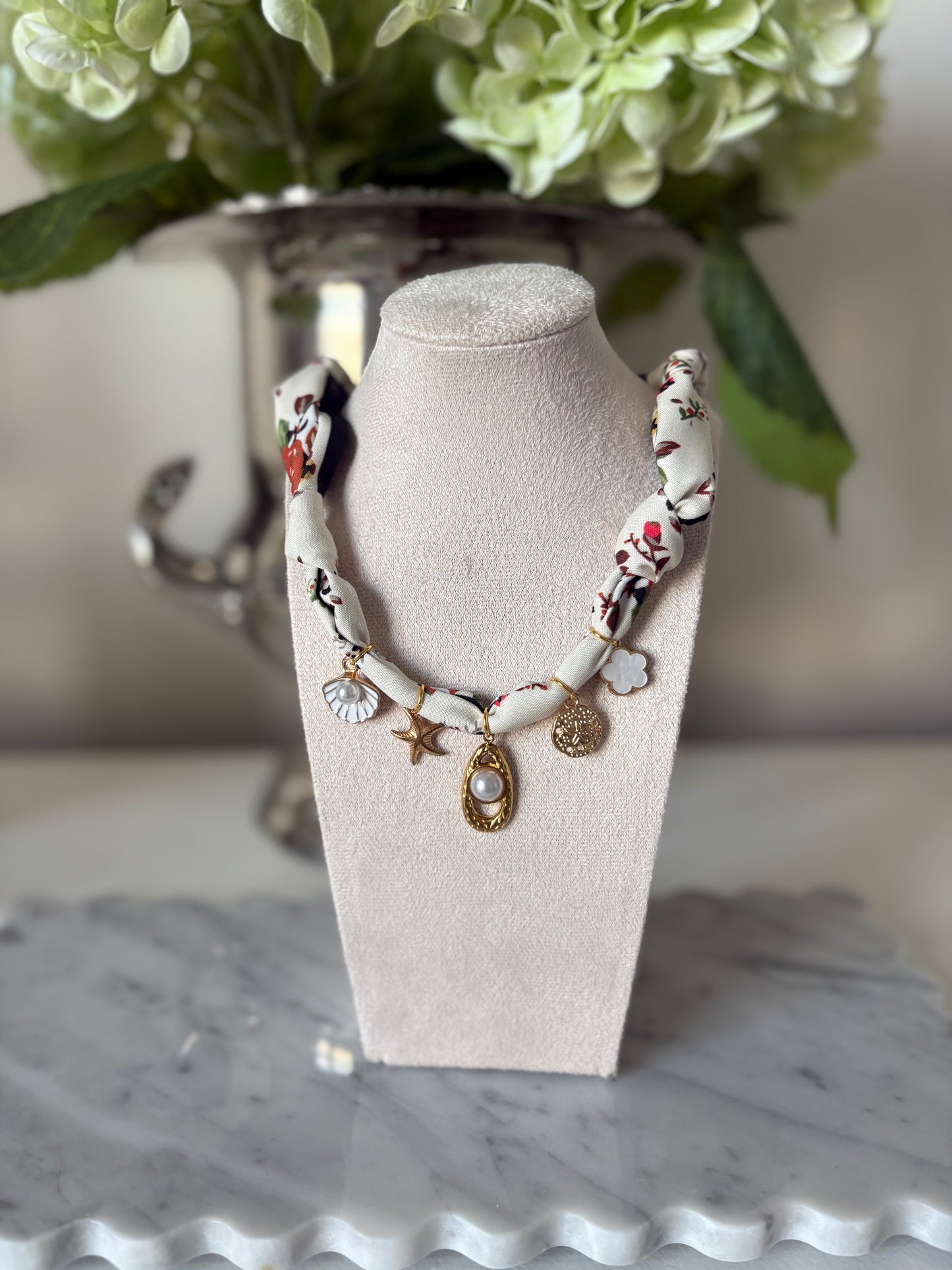 Warm Coast Scarf Necklace