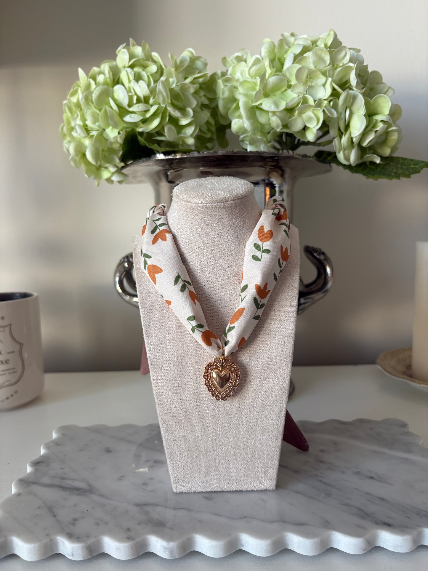 The Golden Tulip Scarf Necklace
