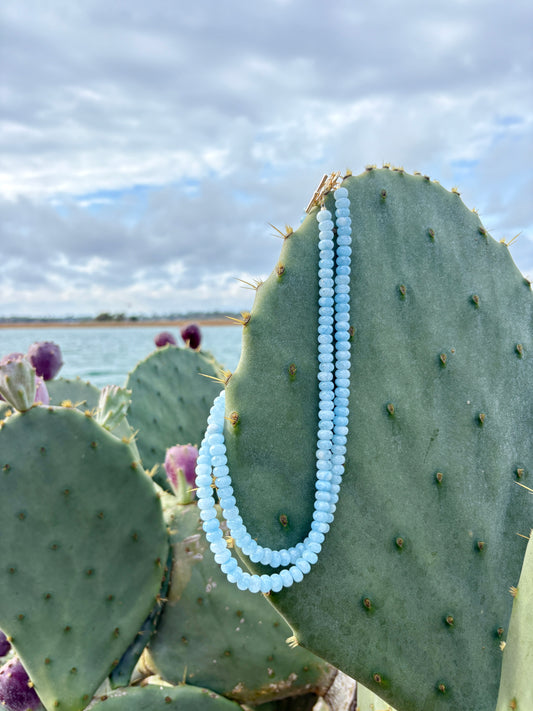 The Aquamarine Beaded Necklace