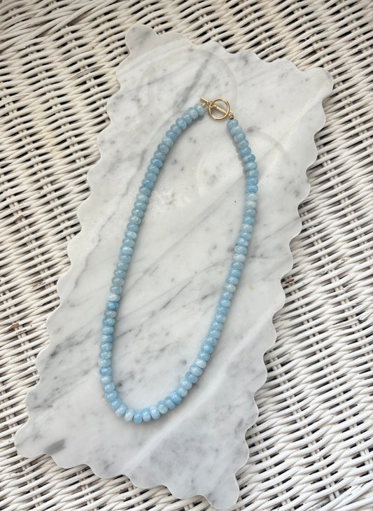 The Aquamarine Beaded Necklace